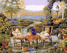 Load image into Gallery viewer, Paint by Numbers - Dining by the lake