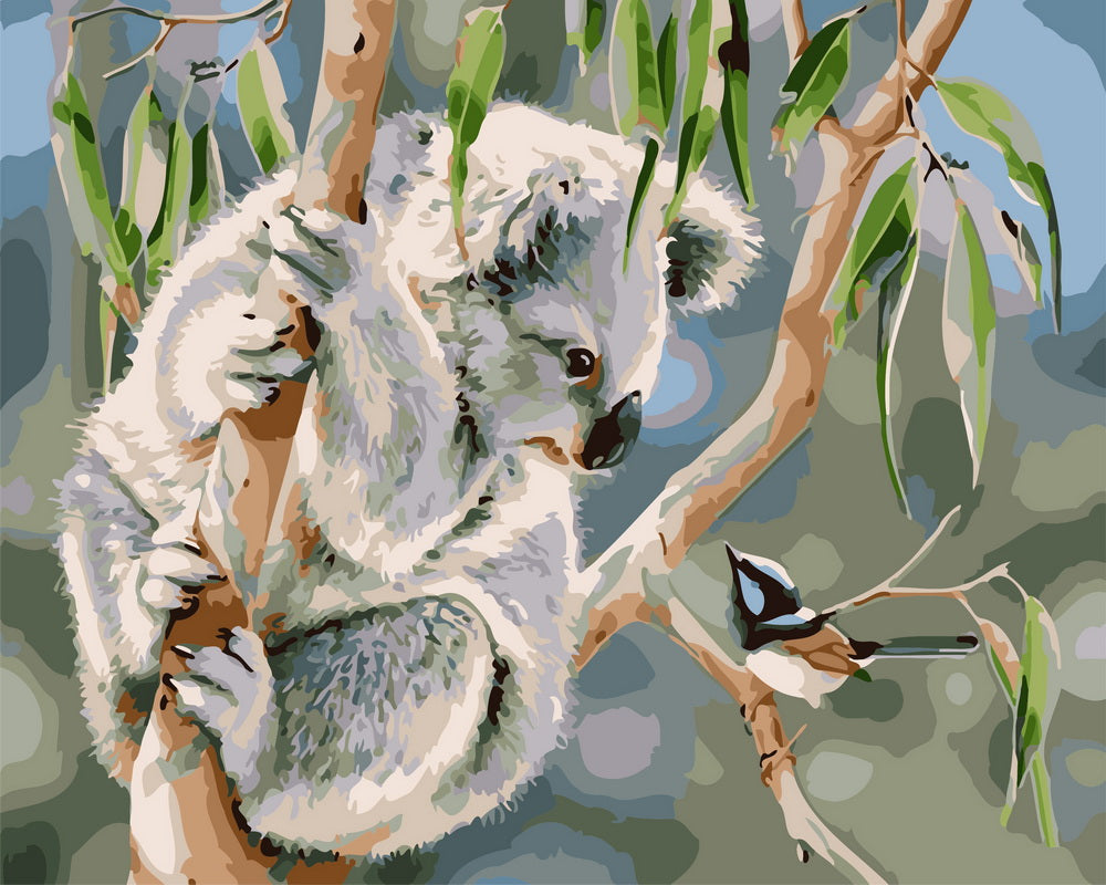 Paint by Numbers - Koala and bird