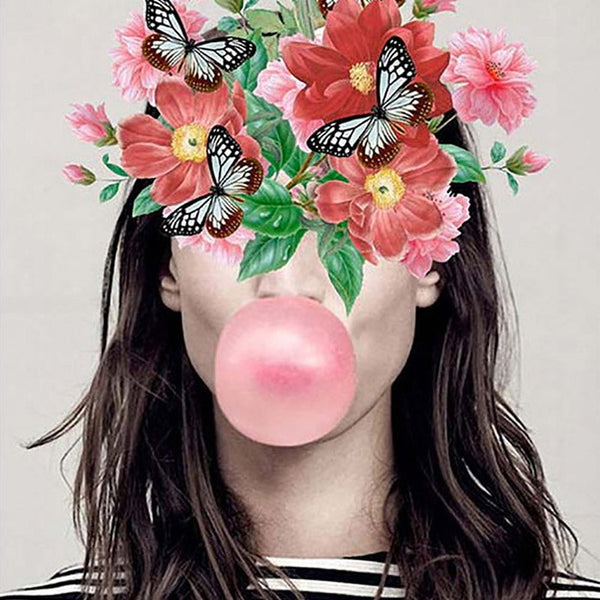 Flowers and Butterflies Chewing Gum