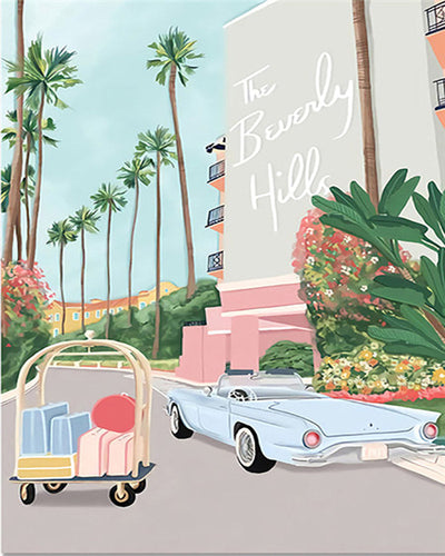 Travel Poster Beverly Hills