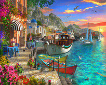 Load image into Gallery viewer, Paint by numbers | Flowery Harbor | ships and boats intermediate new arrivals landscapes cities | Figured&#39;Art