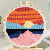 Punch Needle Kit - Ocean at Sunset