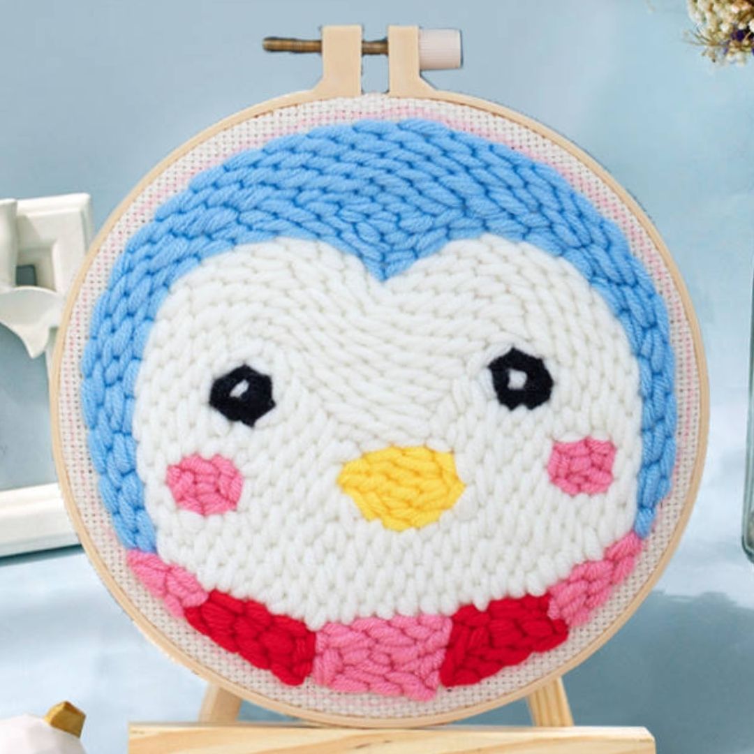 Punch Needle Kit - Penguin