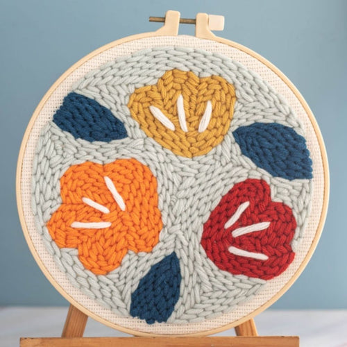 Punch Needle Kit - Colorful Leaves