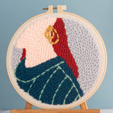 Punch Needle Kit - Gold Earring