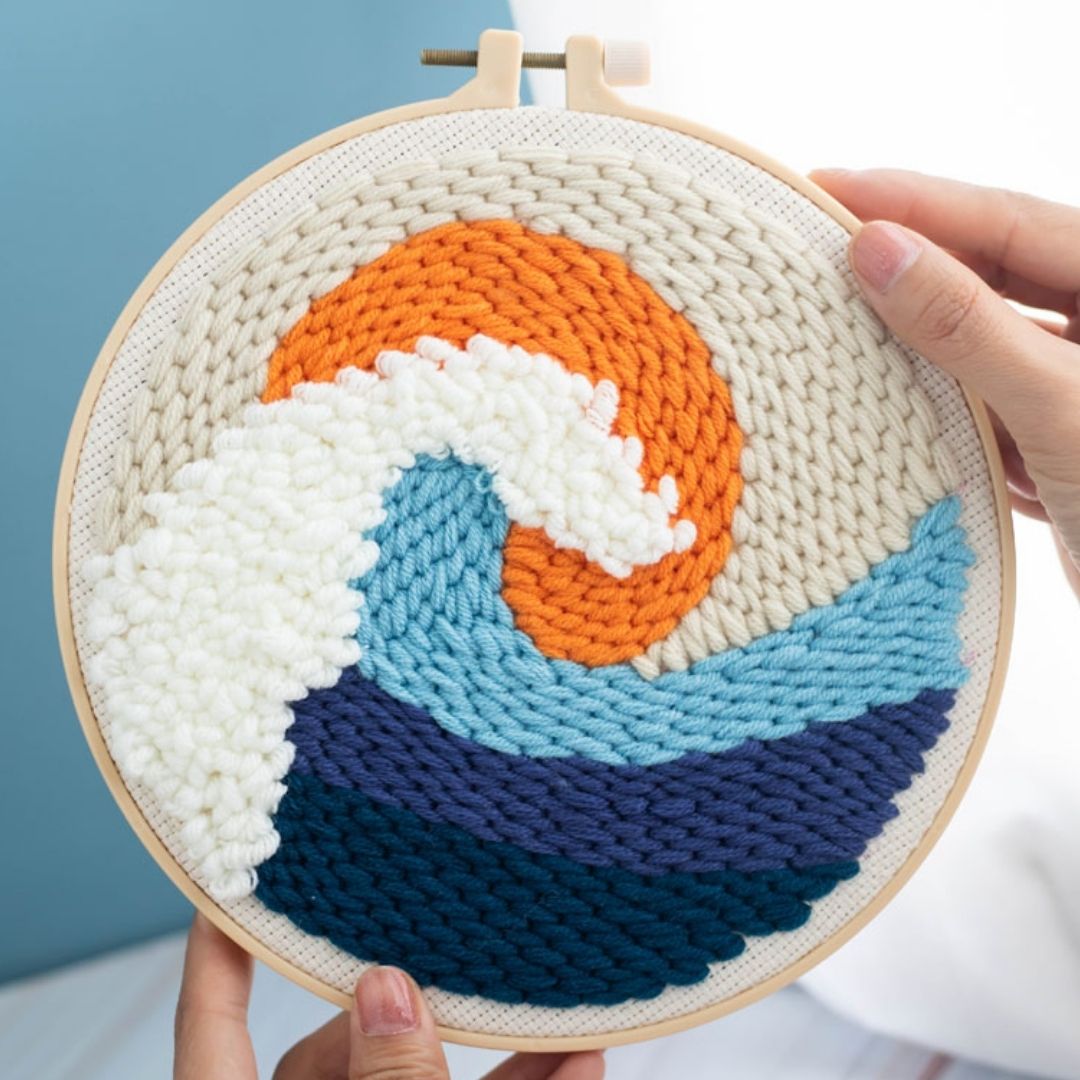 Punch Needle Kit - The Great Wave – Figured'Art