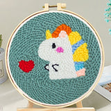 Punch Needle Kit - Unicorn in Love
