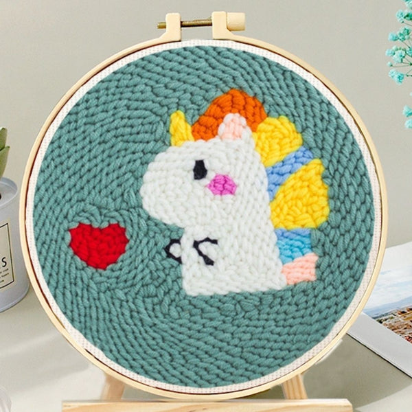 Punch Needle Kit - Unicorn in Love