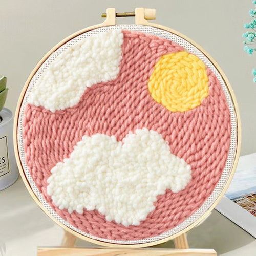 Punch Needle Kit - Sun and Clouds