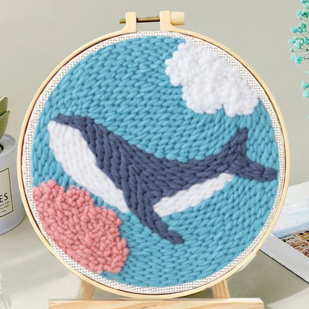 Punch Needle Kit - Orca in the Sea – Figured'Art