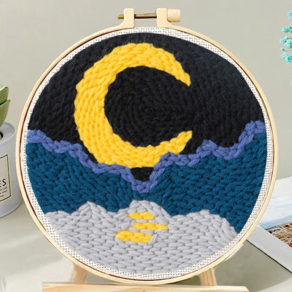 Punch Needle Kit - Moonlit Beach