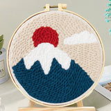 Punch Needle Kit - Snowy Sunrise