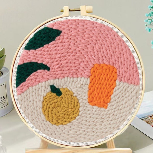 Punch Needle Kit - Golden Apple
