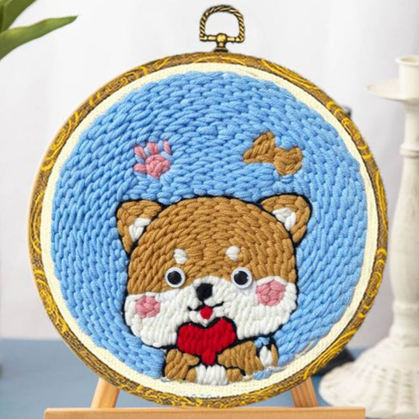Punch Needle Kit - Little Dog with a Big Heart