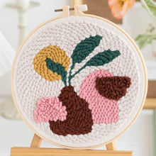Load image into Gallery viewer, Punch Needle Kit - Brown Potted Plant