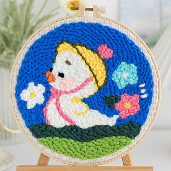 Punch Needle Kit - Baby Duck in a Yellow Cap