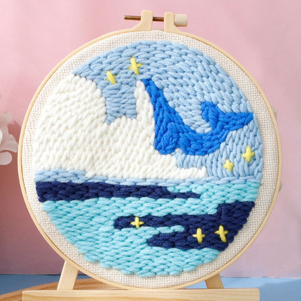 Punch Needle Kit - Whale out of Water