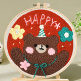 Punch Needle Kit - Happy Little Bear