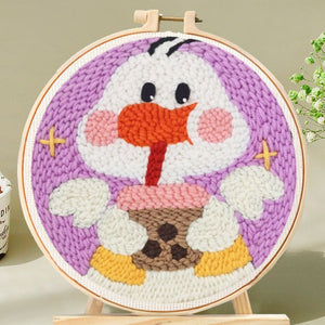 Punch Needle Kit - Bubble Tea Duckling