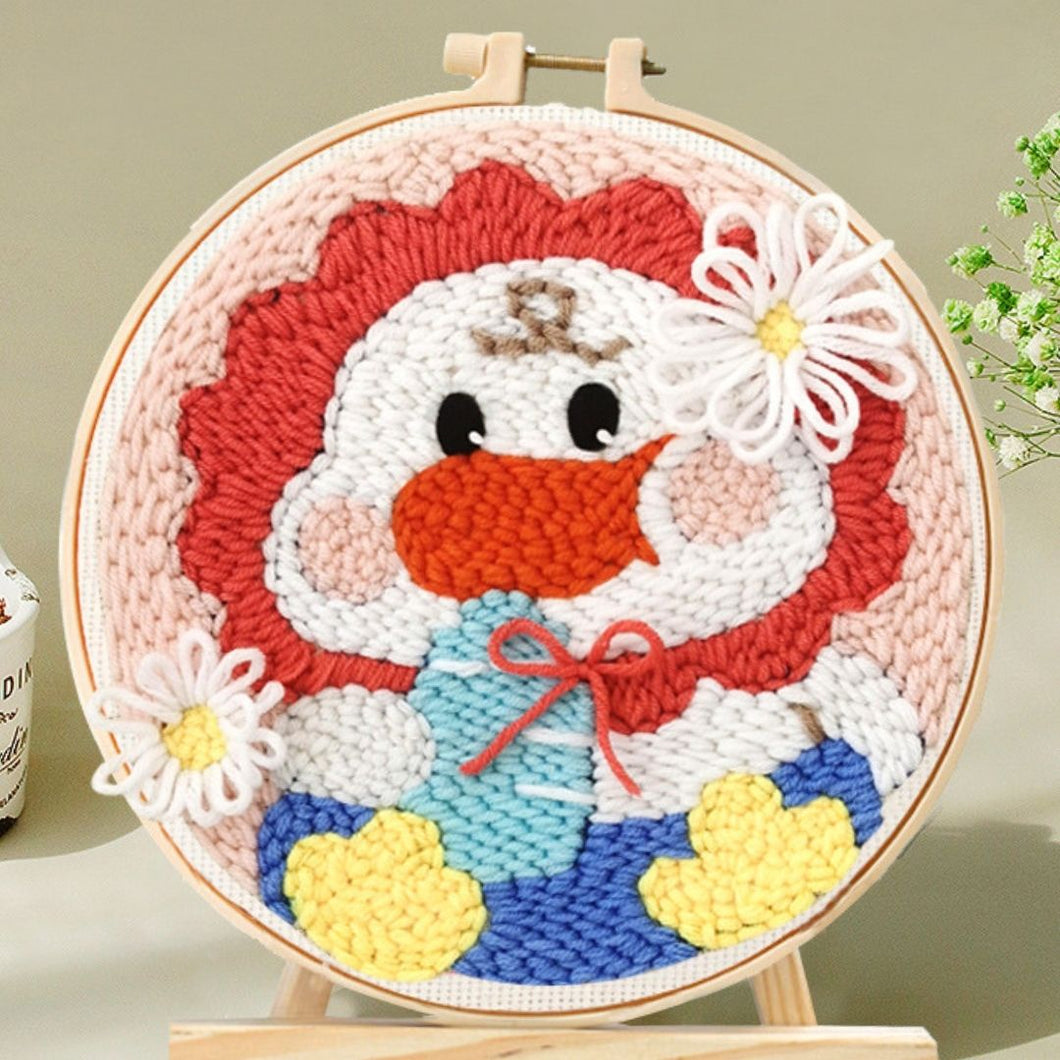 Punch Needle Kit - Baby Duck in Bloom