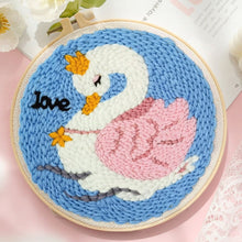 Load image into Gallery viewer, Punch Needle Kit - Lovely Swan