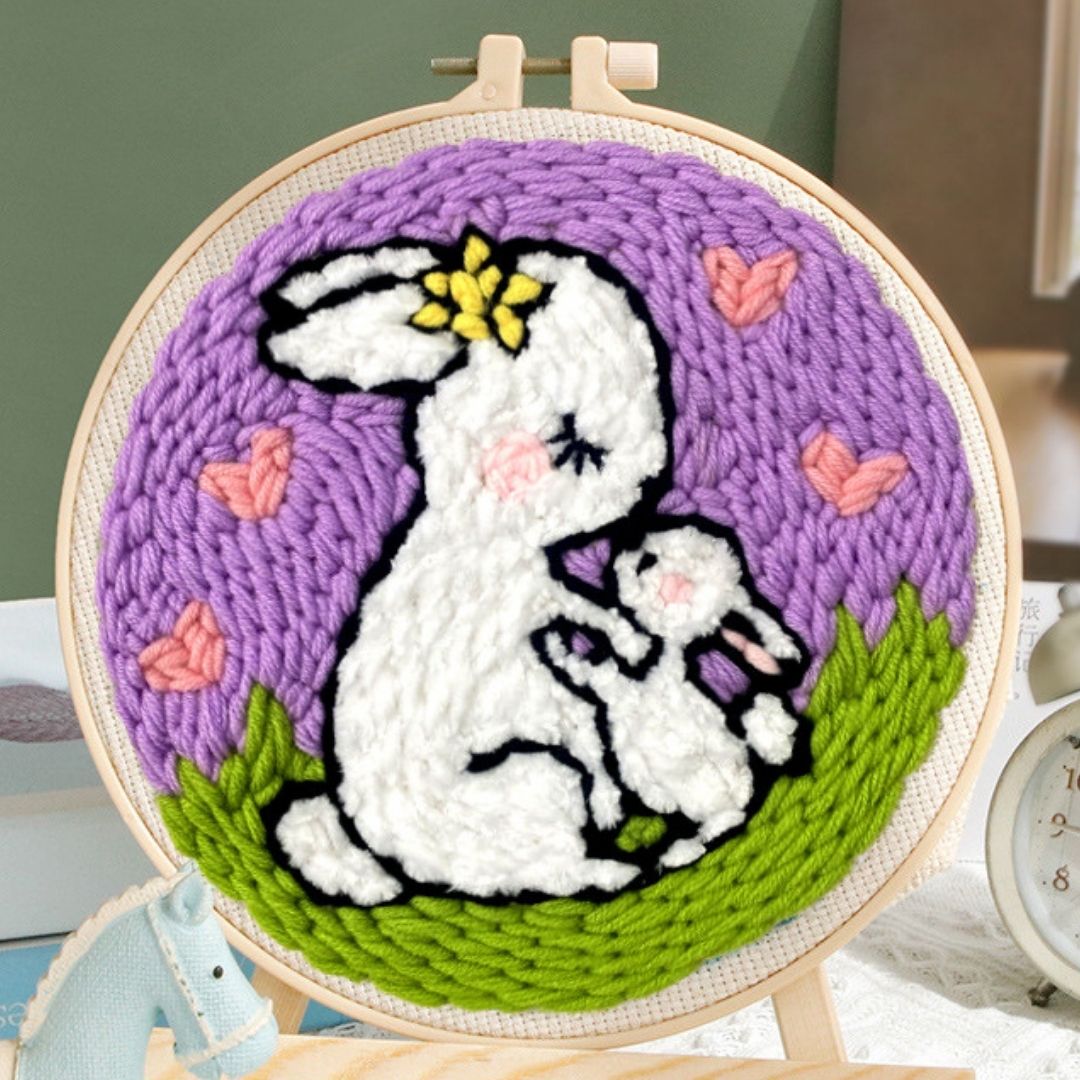 Punch Needle Kit - Bunny and her Little one