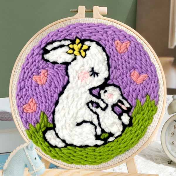 Punch Needle Kit - Bunny and her Little one