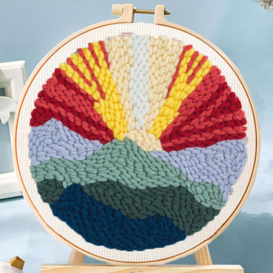 Punch Needle Kit - Volcano Eruption