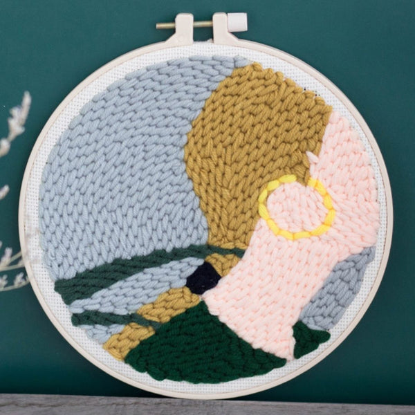 Punch Needle Kit - Hoop Earring
