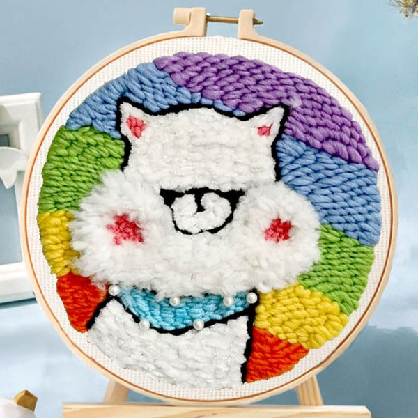 Punch Needle Kit - Little White Dog