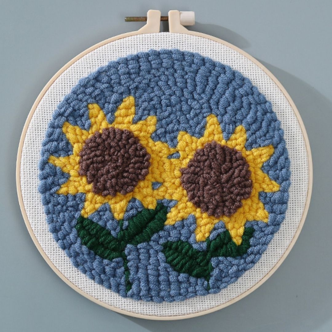 Punch Needle Kit - Sunflowers – Figured'Art