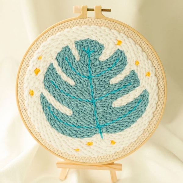 Punch Needle Kit - Green Leaf