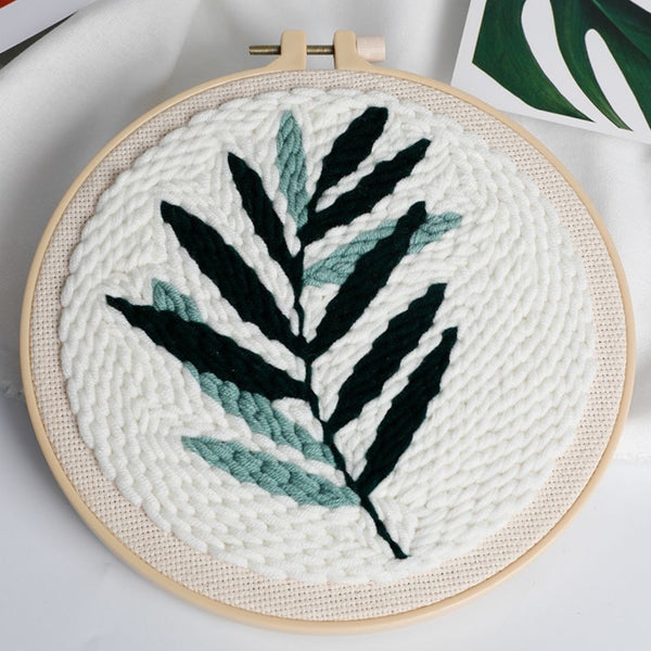 Punch Needle Kit - Two-Toned Leaf