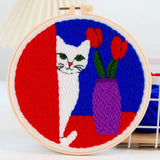 Punch Needle Kit - Curious Cat
