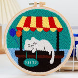 Punch Needle Kit - Sleepy Cat