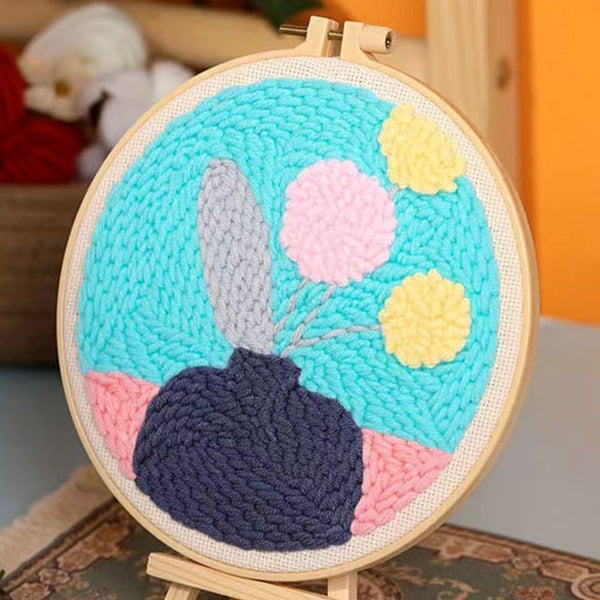 Punch Needle Kit - Pastel Flowers