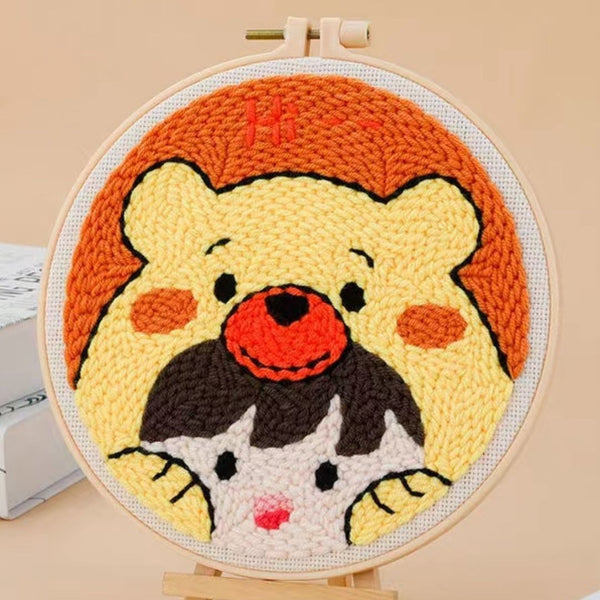 Punch Needle Kit - Bear and a Little Girl