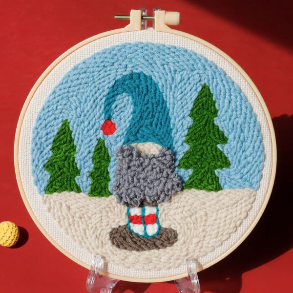 Punch Needle Kit - Lutin and Fir Trees