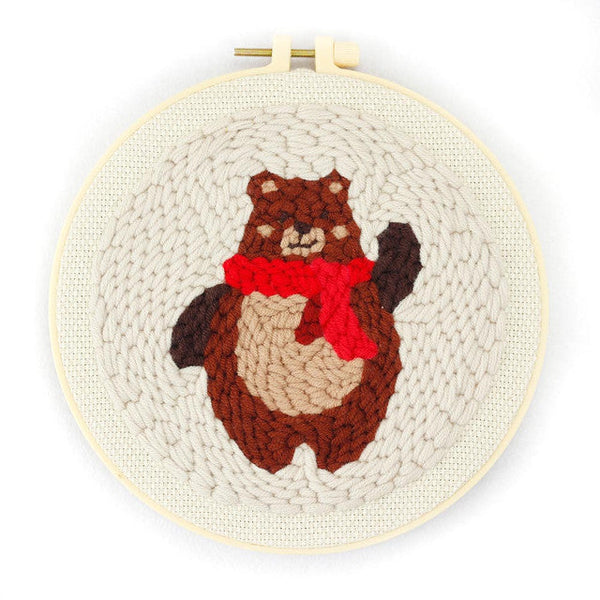 Punch Needle Kit - Hello Bear