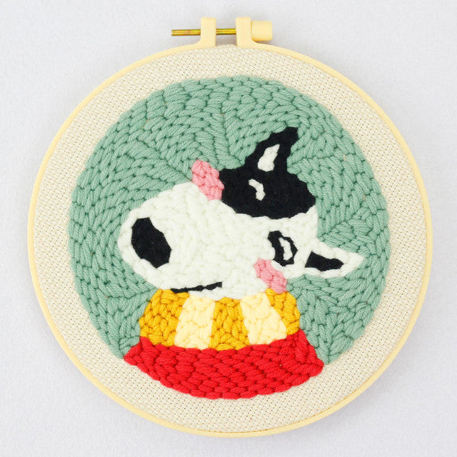 Punch Needle Kit - Blushing Terrier Dog
