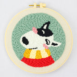 Punch Needle Kit - Blushing Terrier Dog