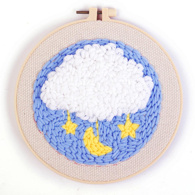 Punch Needle Kit - White Cloud