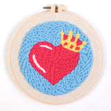 Punch Needle Kit - Regal Heart