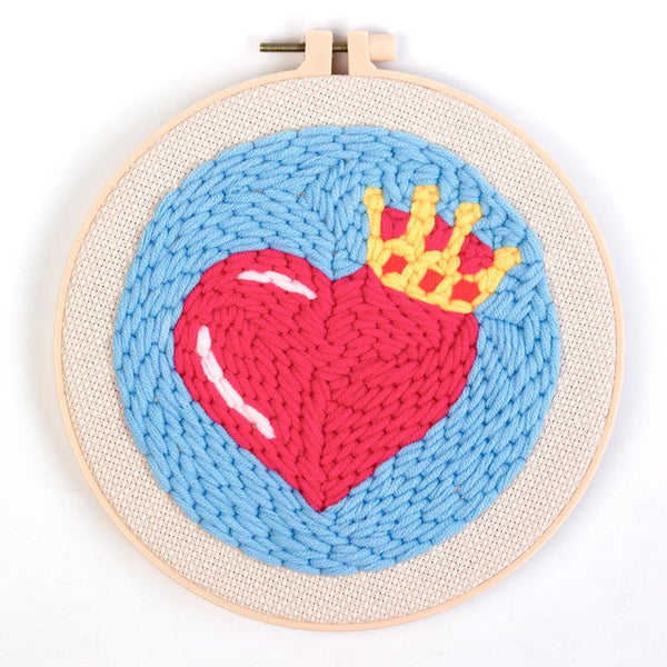 Punch Needle Kit - Regal Heart