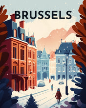 Load image into Gallery viewer, Diamond Painting - Travel Poster Brussels