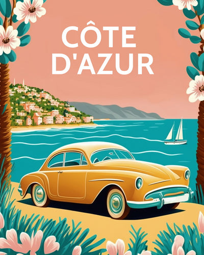 Diamond Painting - Travel Poster Côte d'Azur