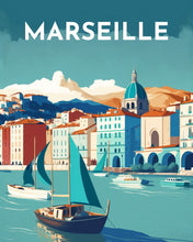 Load image into Gallery viewer, Diamond Painting - Travel Poster Marseille