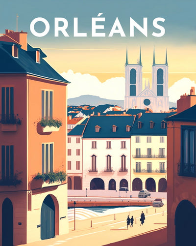 Diamond Painting - Travel Poster Orleans