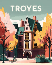 Load image into Gallery viewer, Diamond Painting - Travel Poster Troyes