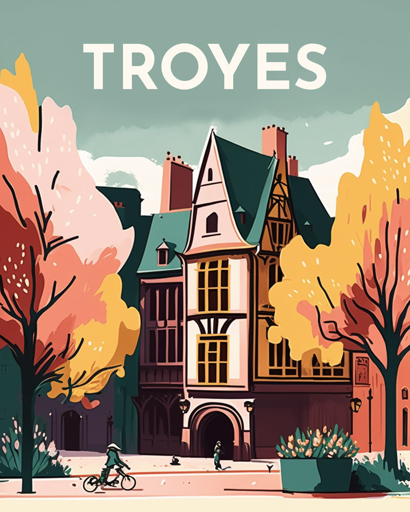 Diamond Painting - Travel Poster Troyes